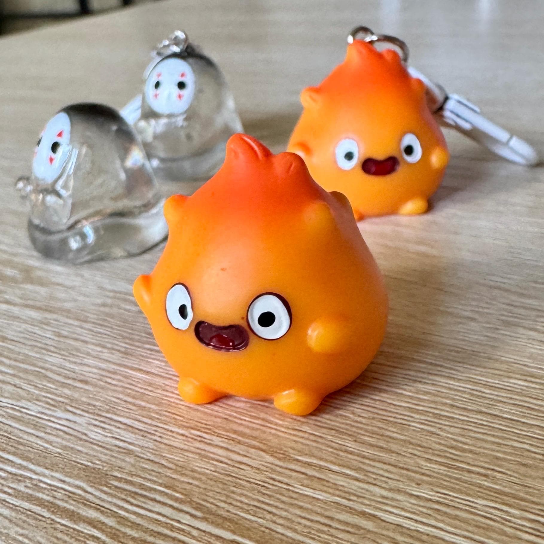 VanillaStarCafe Calcifer Fanart Desk Figurine Studio Ghibli 1in Plastic