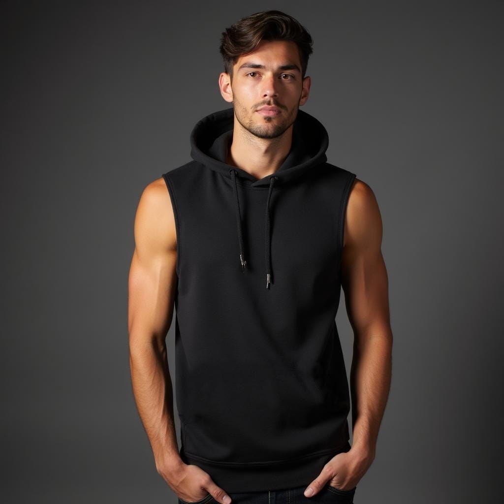 RivaPattern Hooded Tank Top Sewing Pattern Men Sizes 35-56 XS-4XL
