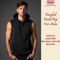 RivaPattern Hooded Tank Top Sewing Pattern Men Sizes 35-56 XS-4XL