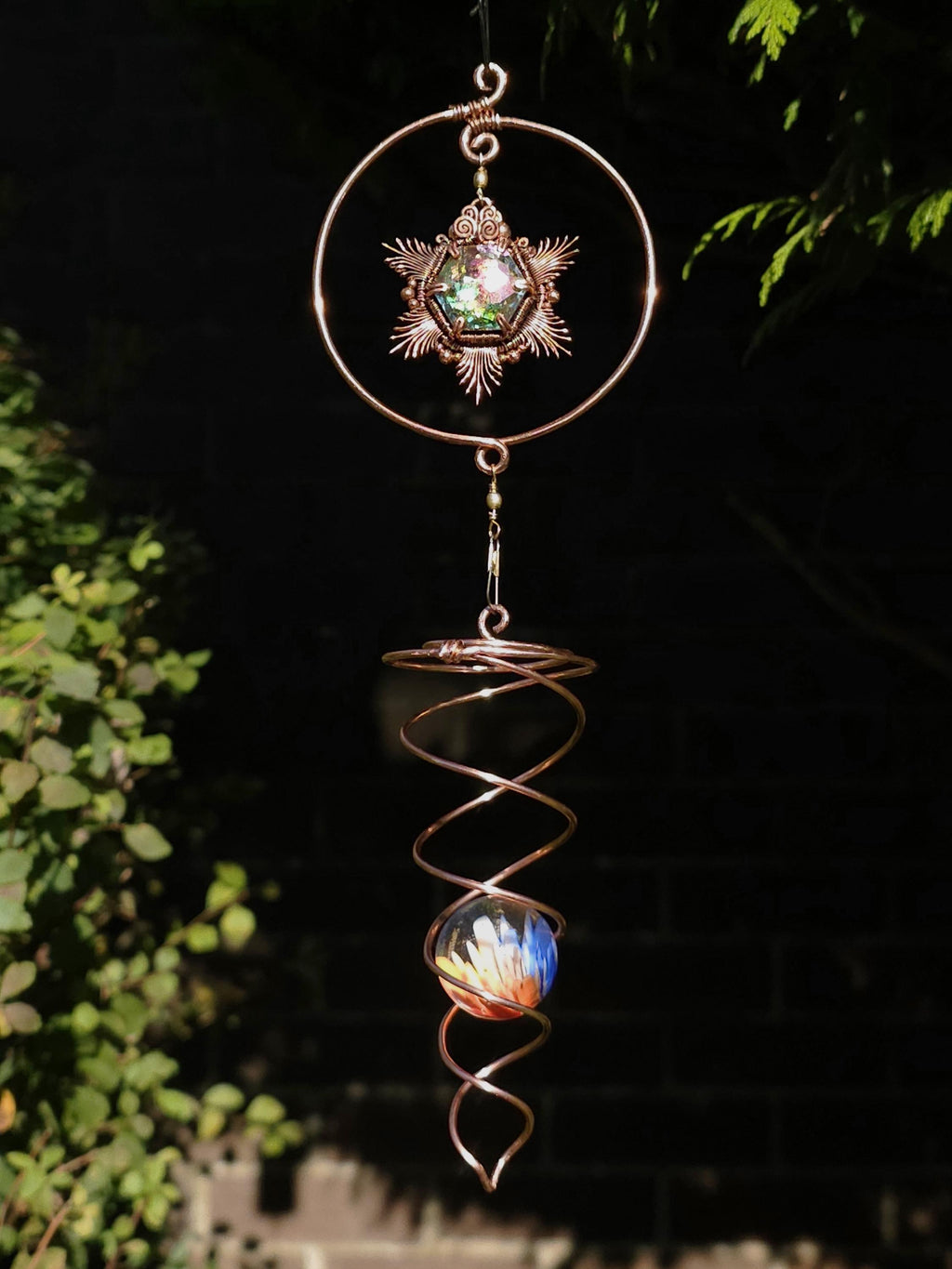 ImbaliCrafts PDF Tutorial Double Sided Star Wind Spinner Wire Weaving Pattern