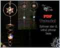 ImbaliCrafts PDF Tutorial Double Sided Star Wind Spinner Wire Weaving Pattern
