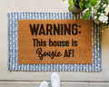 Bougie AF Coir Doormat, Funny Welcome Mat for Front Door