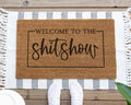 HamlinRowShop Welcome to the Shitshow Coir Doormat Funny Welcome Mat
