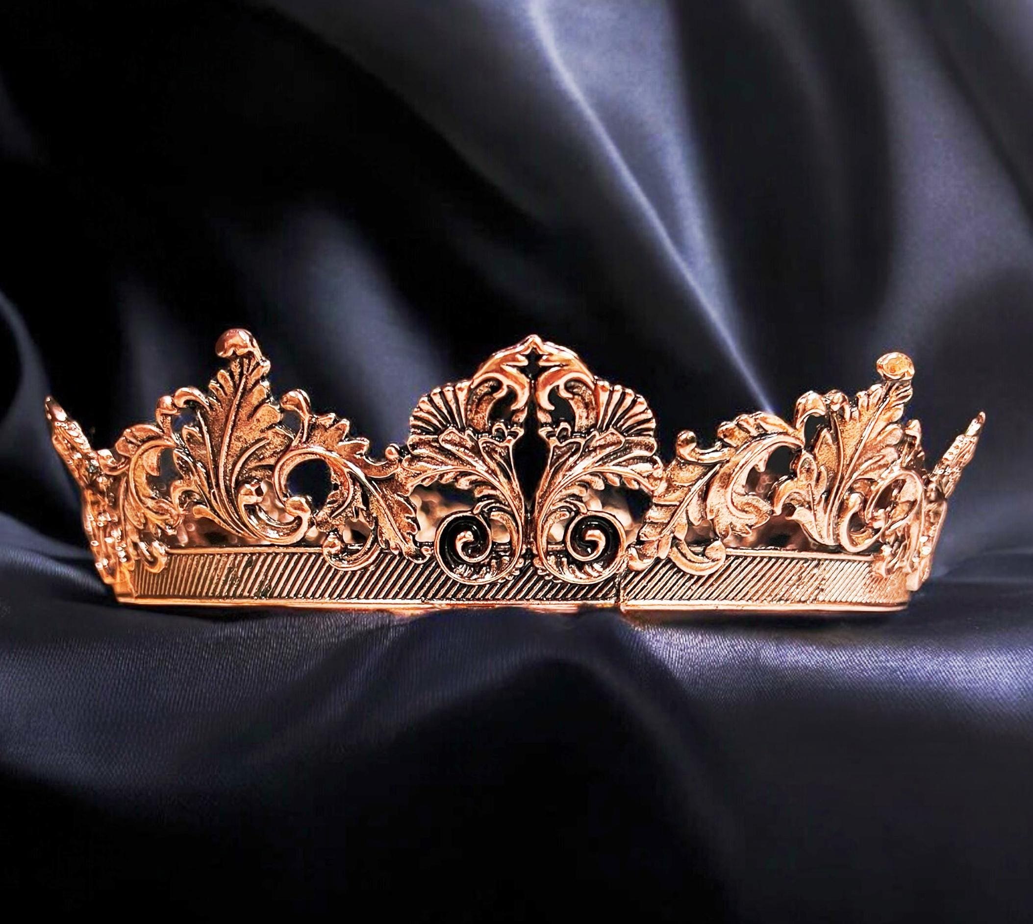 Copper Royal Prince Crown Vintage Renaissance Headpiece
