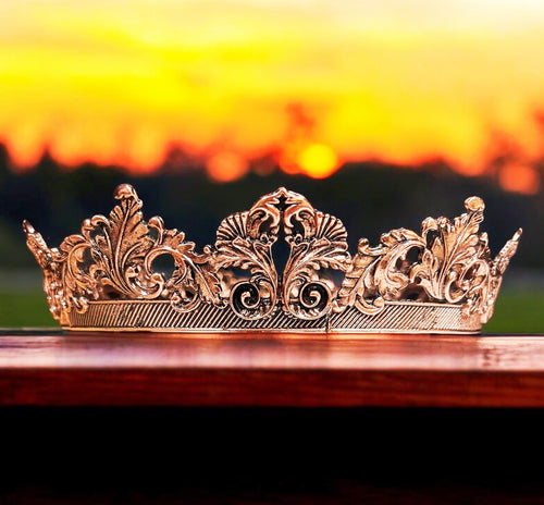Copper Royal Prince Crown Vintage Renaissance Headpiece