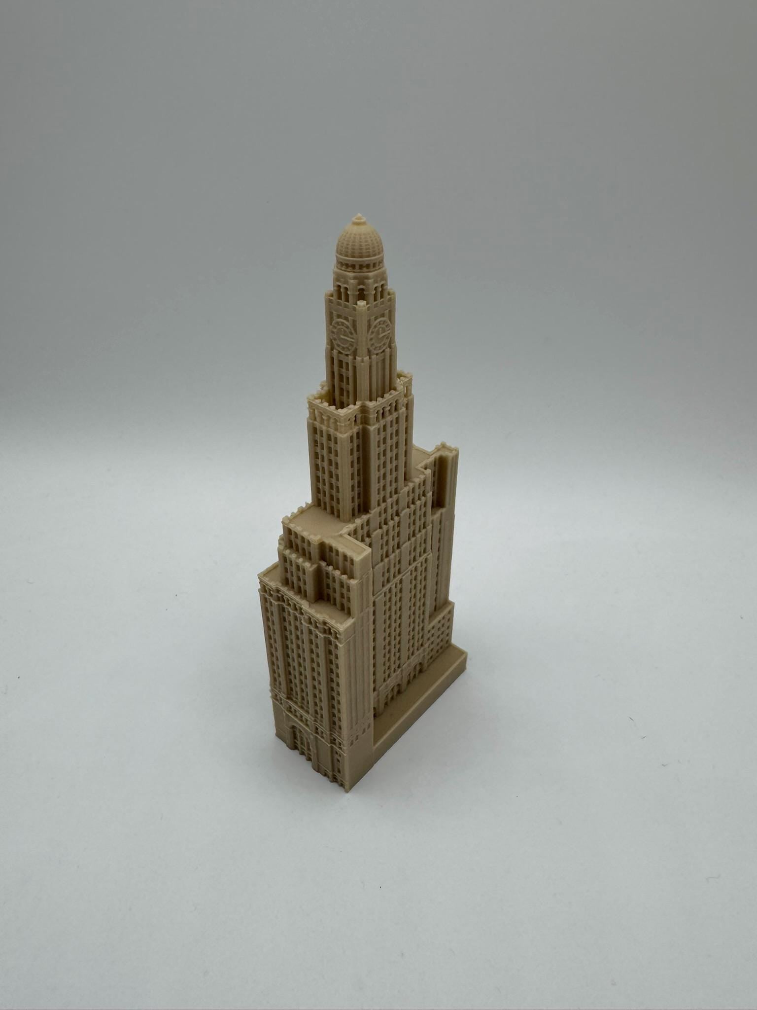 StarsoftheCity One Hanson Place 3D Printed Statue Beige