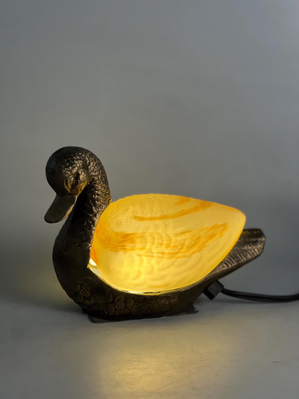 Duck Tiffany Table Lamp Stained Glass Animal