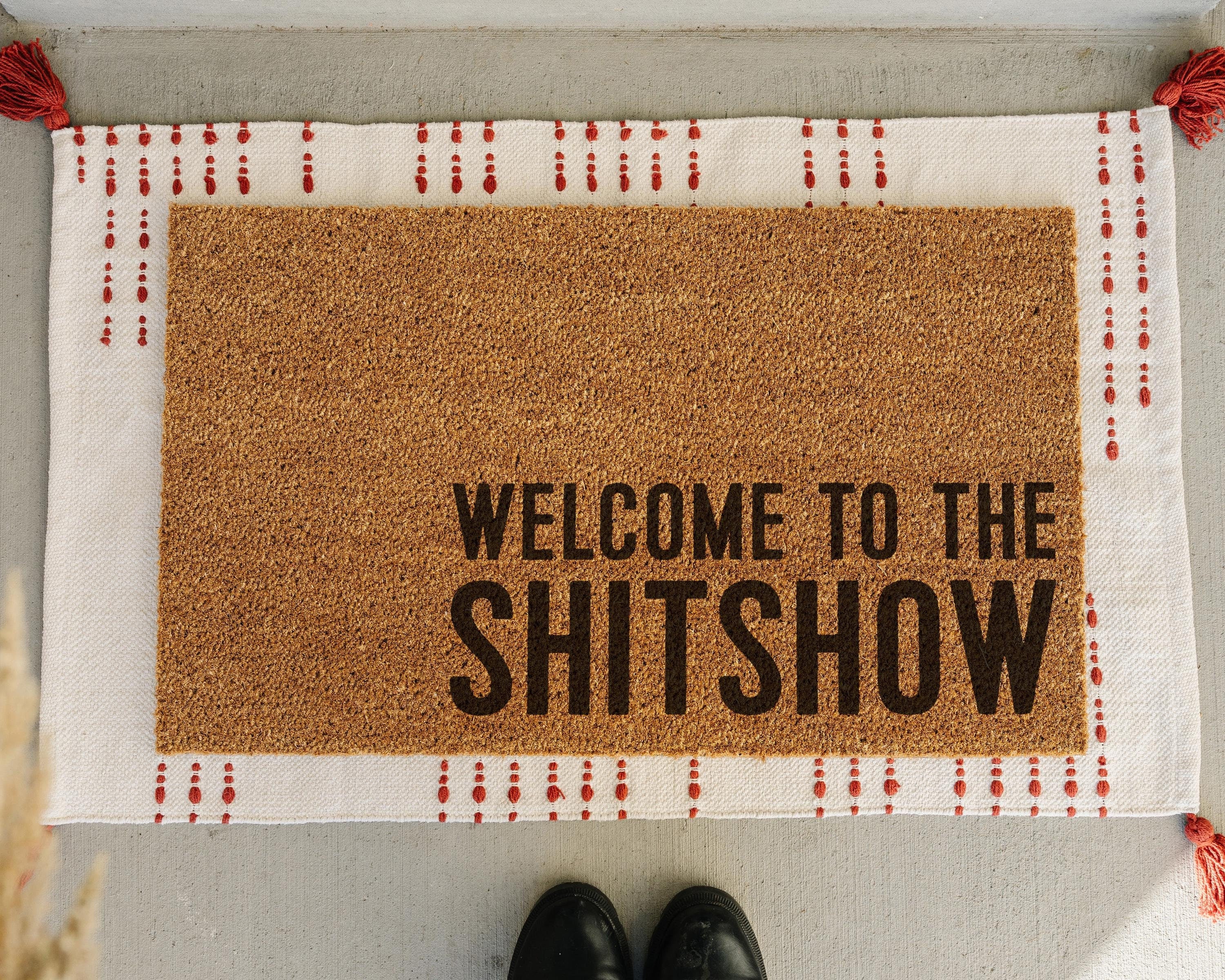 HamlinRowShop Welcome To The Shitshow Coir Doormat