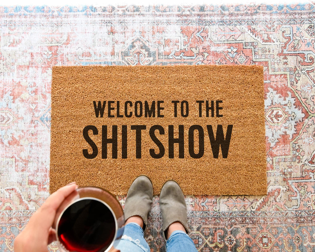 HamlinRowShop Welcome to the Shitshow Coir Doormat