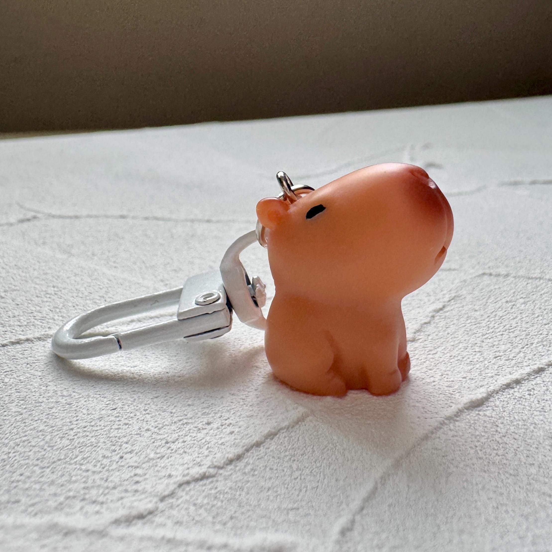 VanillaStarCafe Tiny Capybara Charm Daily Companion 1x1 Inch