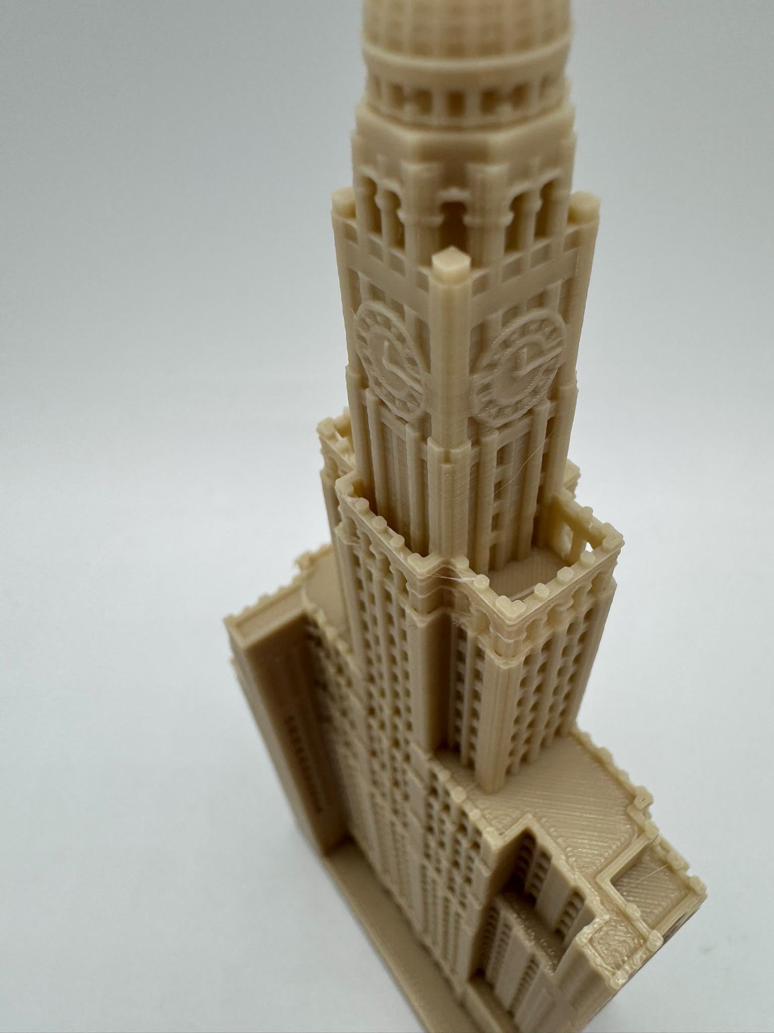 StarsoftheCity One Hanson Place 3D Printed Statue Beige