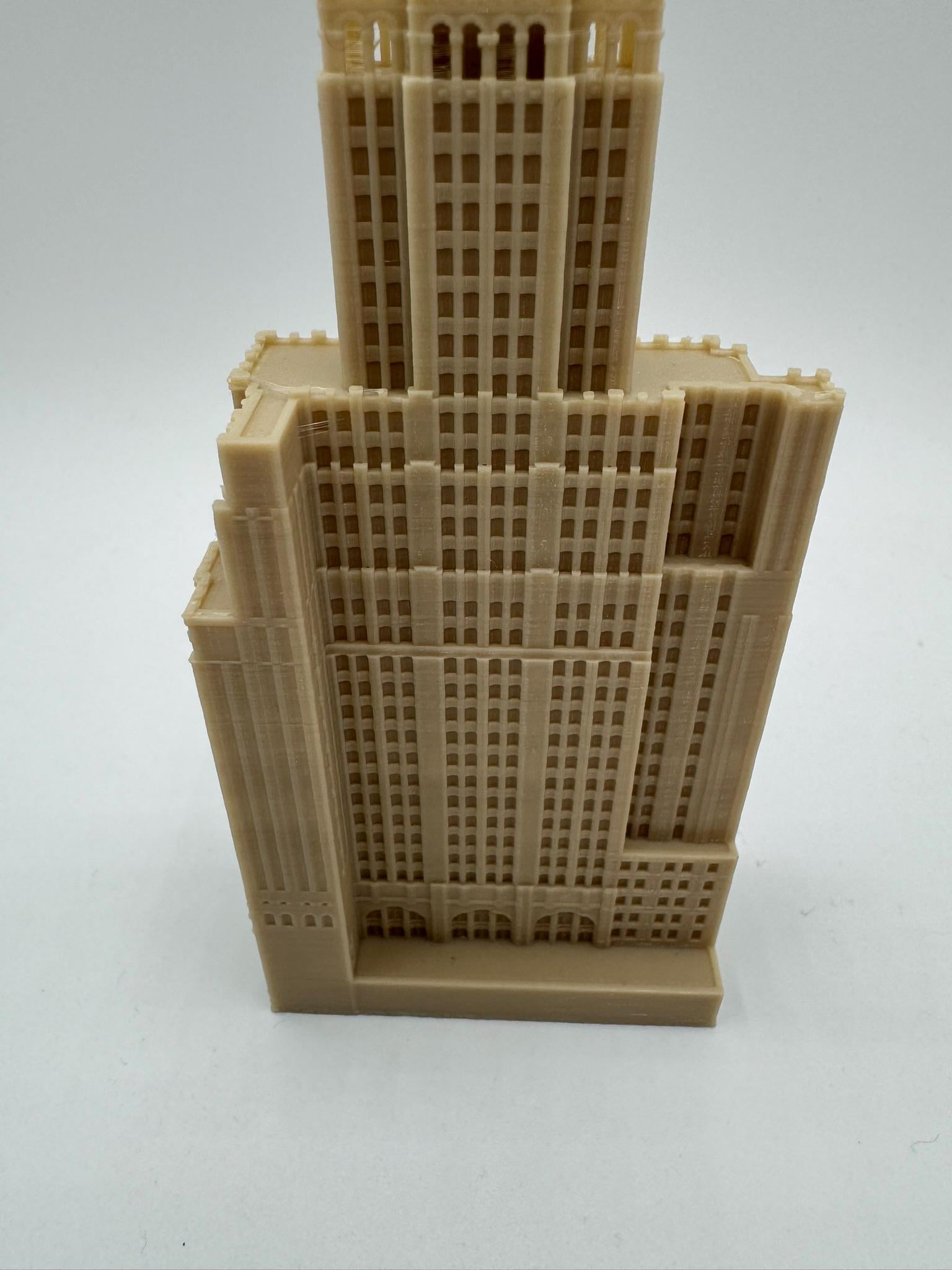StarsoftheCity One Hanson Place 3D Printed Statue Beige