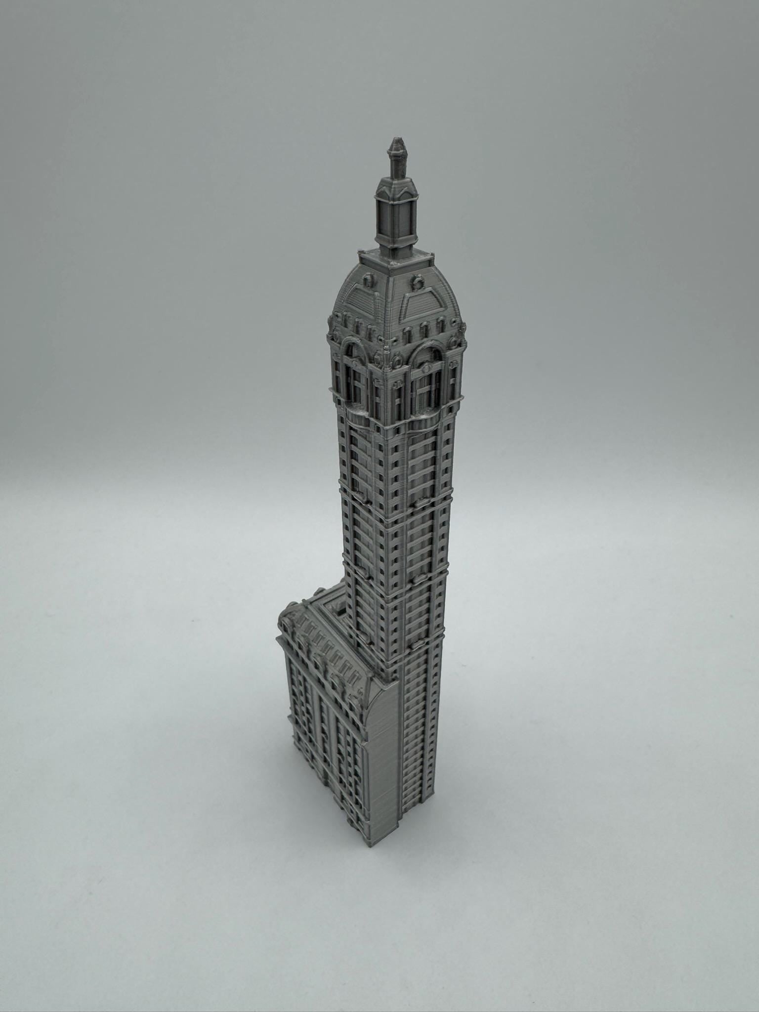 StarsoftheCity Singer Building New York 3D Printed Model Statue