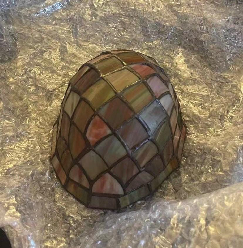 U2Antique Vintage Tiffany Lamp Accessories Shade Base Turtle Base