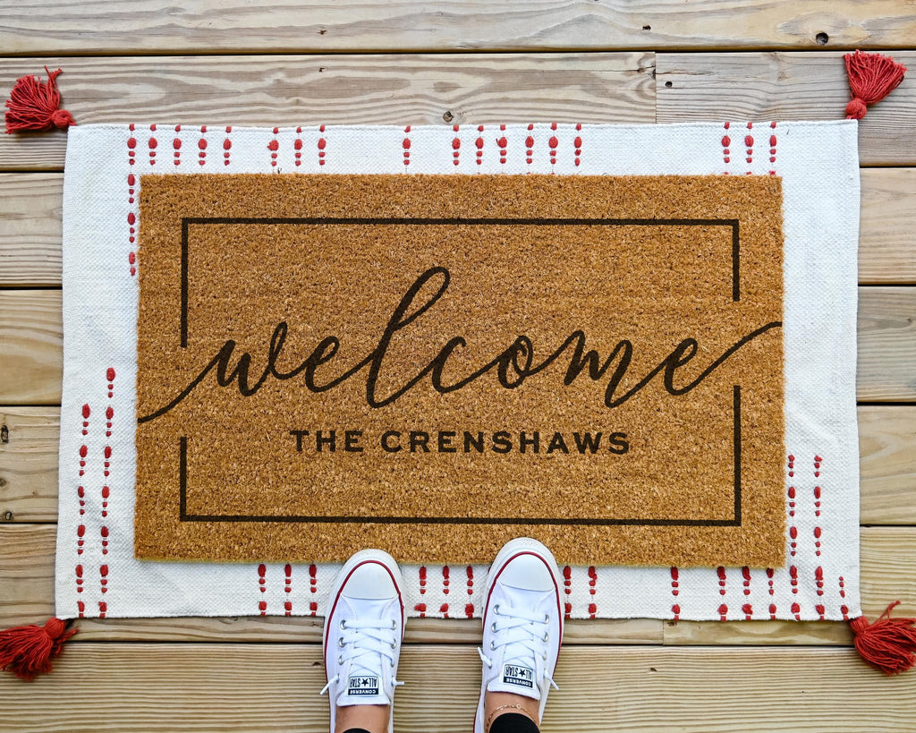 Personalized Welcome Doormat Custom Coir Door Mat
