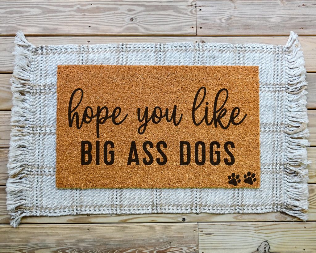 HamlinRowShop Hope You Like Kids Funny Custom Coir Door Mat