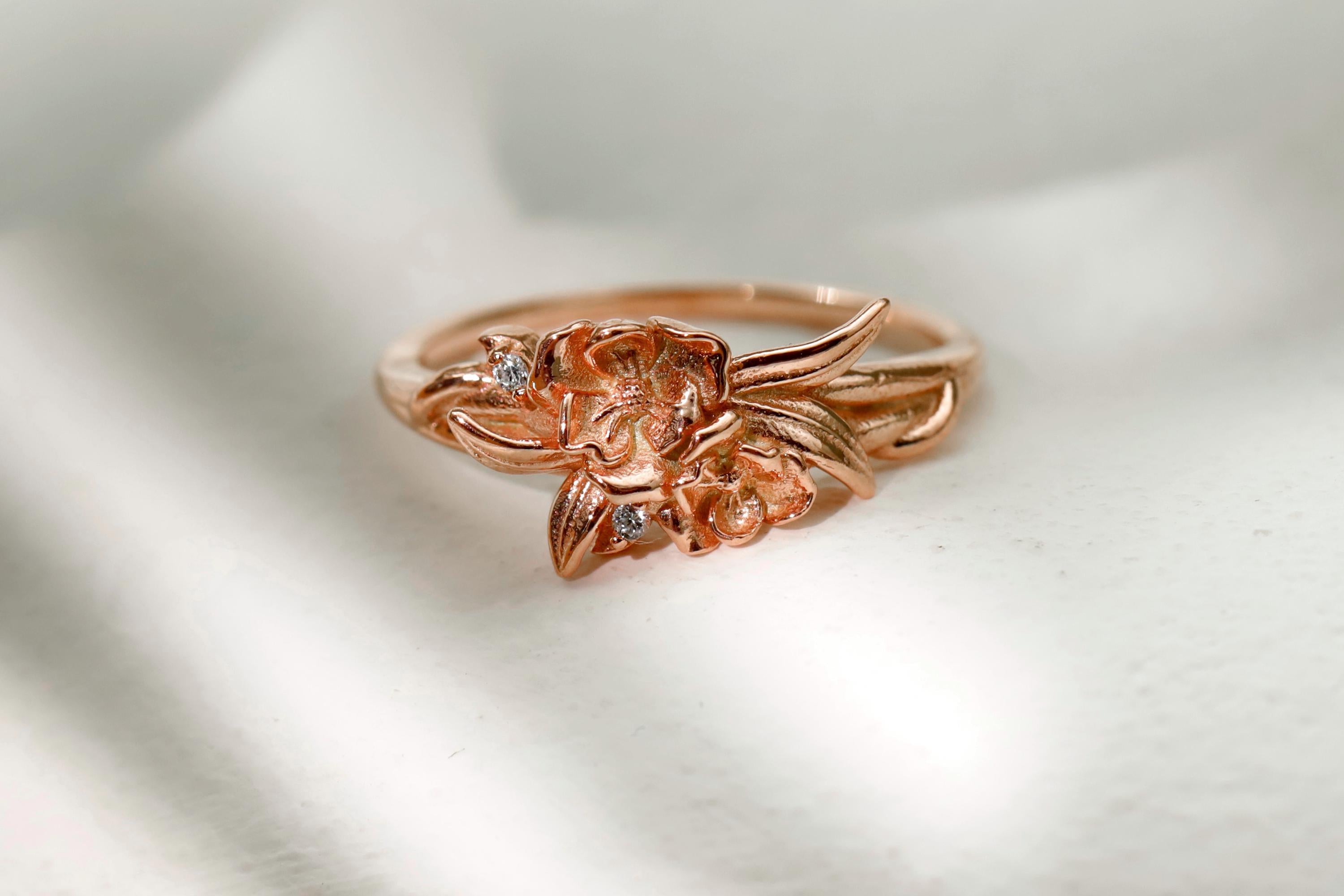 SilverGoldandRose Gold Pinky Ring Sterling Silver Rose Birth Flower Signet