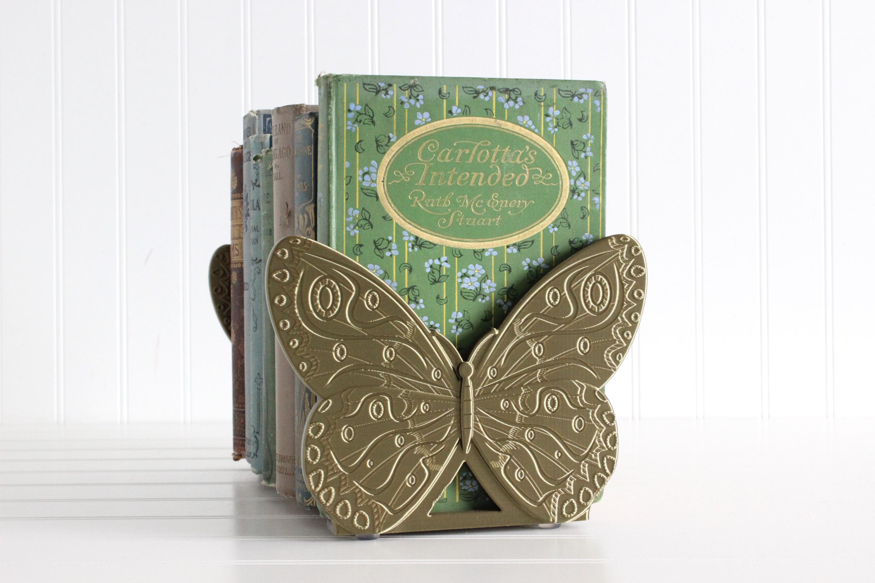 DelightfullyDutch 3D Printed Butterfly Bookend Bookshelf Decor Bookends