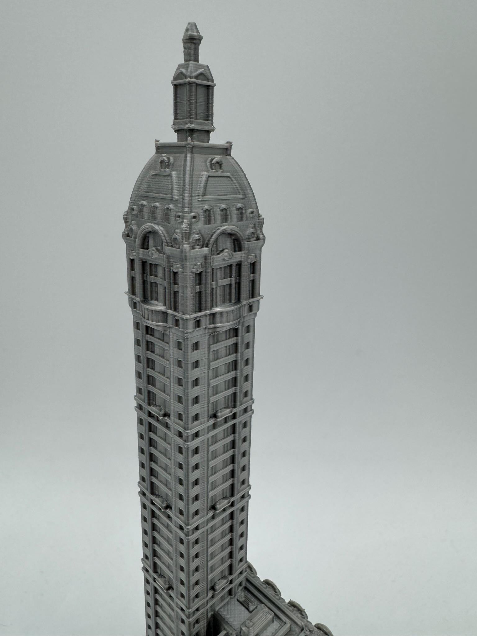 StarsoftheCity Singer Building New York 3D Printed Model Statue