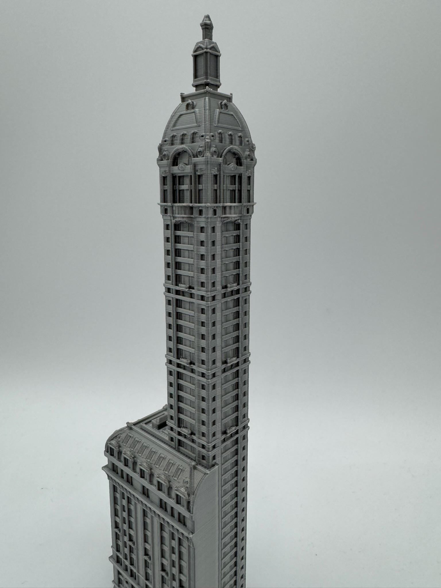 StarsoftheCity Singer Building New York 3D Printed Model Statue