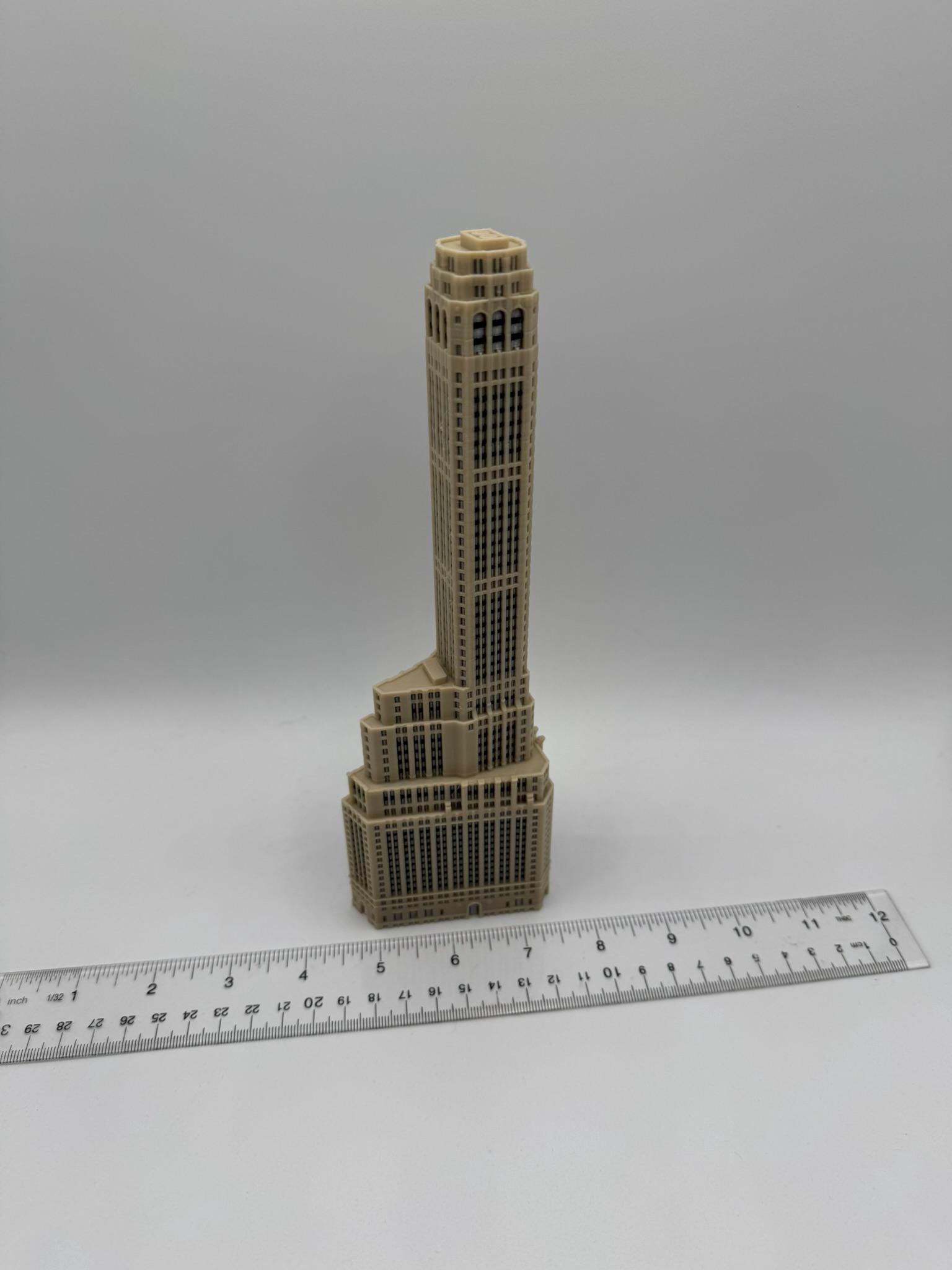 StarsoftheCity 20 Exchange Place 3D Printed Full Color Statue 1:1000 Scale