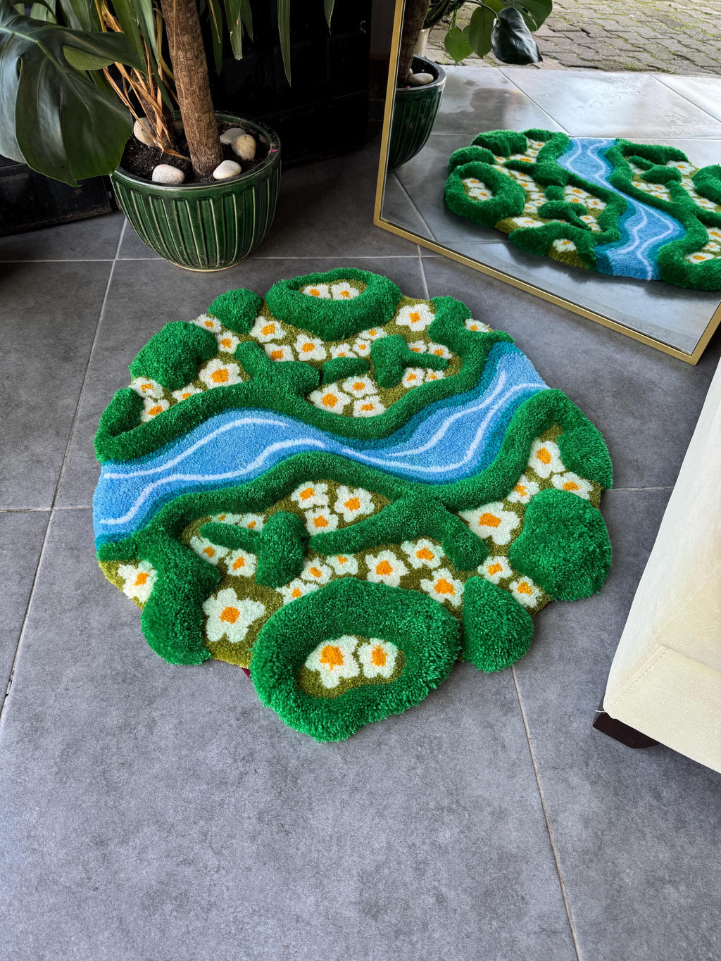 Daisy & River 3D Fluffy Handmade Tufted Rug