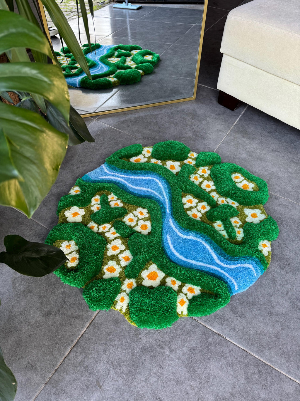 Daisy & River 3D Fluffy Handmade Tufted Rug