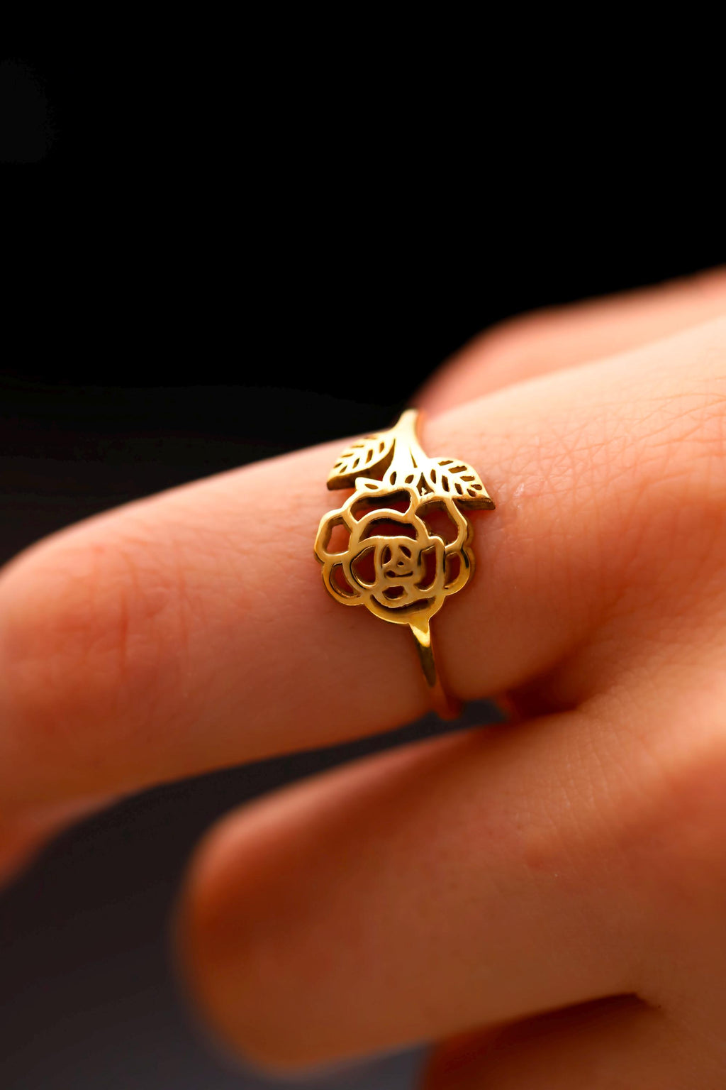 SilverGoldandRose Sterling Silver Birth Flower Ring Personalized Family Jewelry