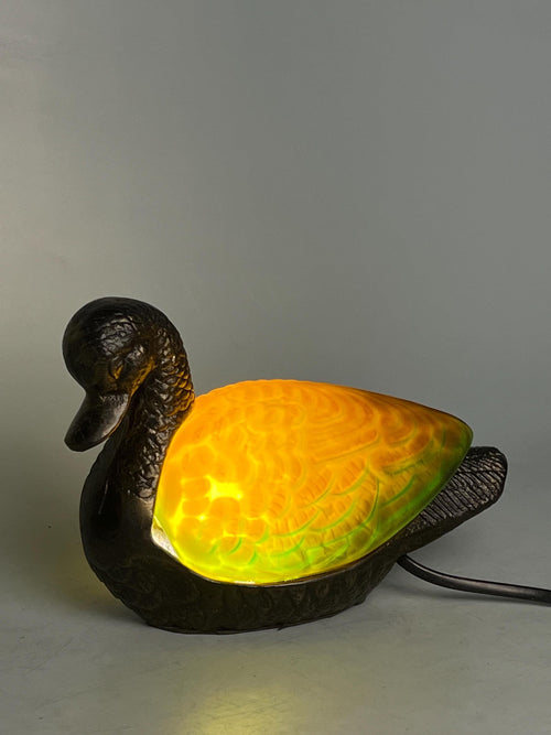 Duck Tiffany Table Lamp Stained Glass Animal
