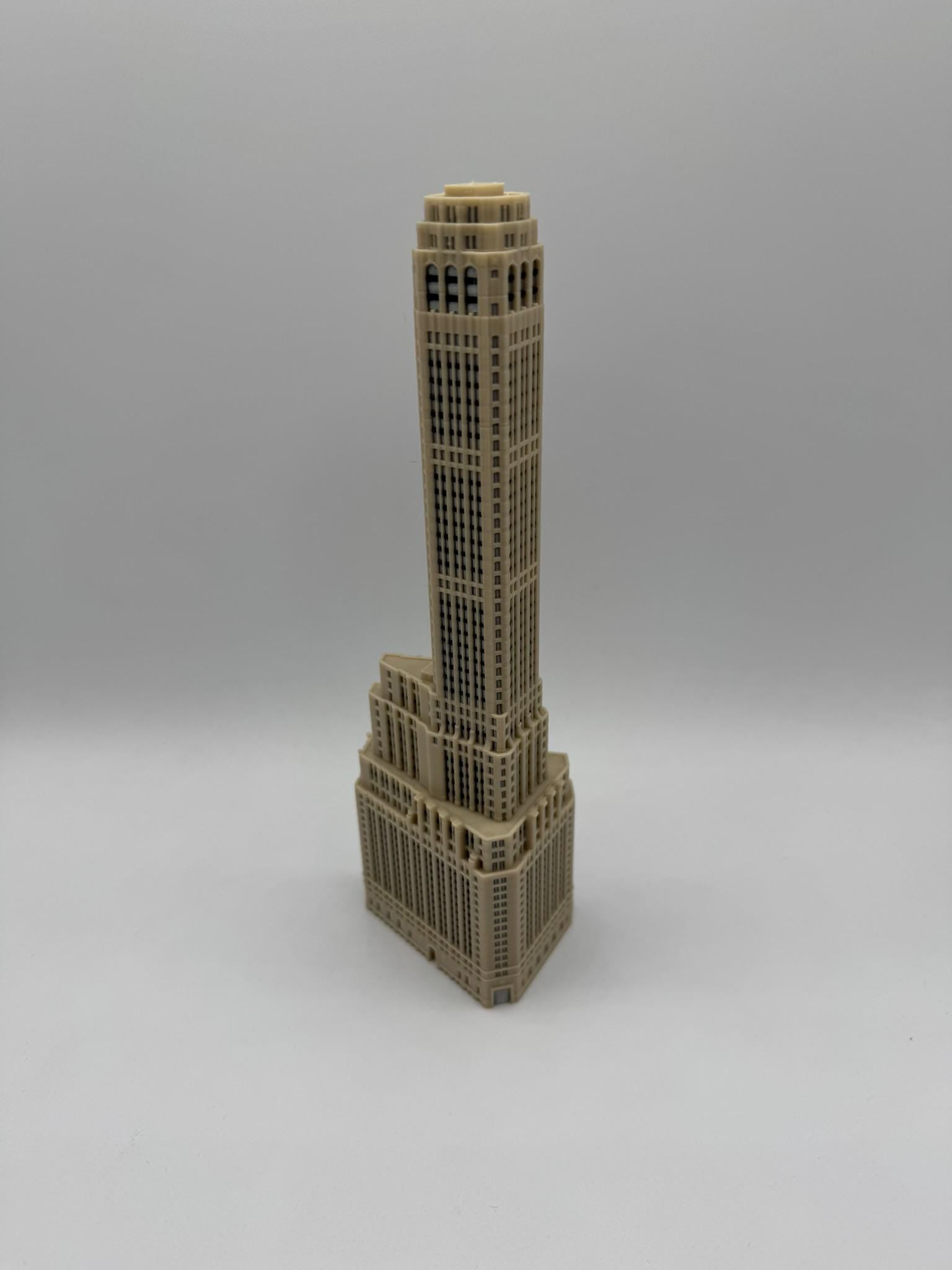 StarsoftheCity 20 Exchange Place 3D Printed Full Color Statue 1:1000 Scale