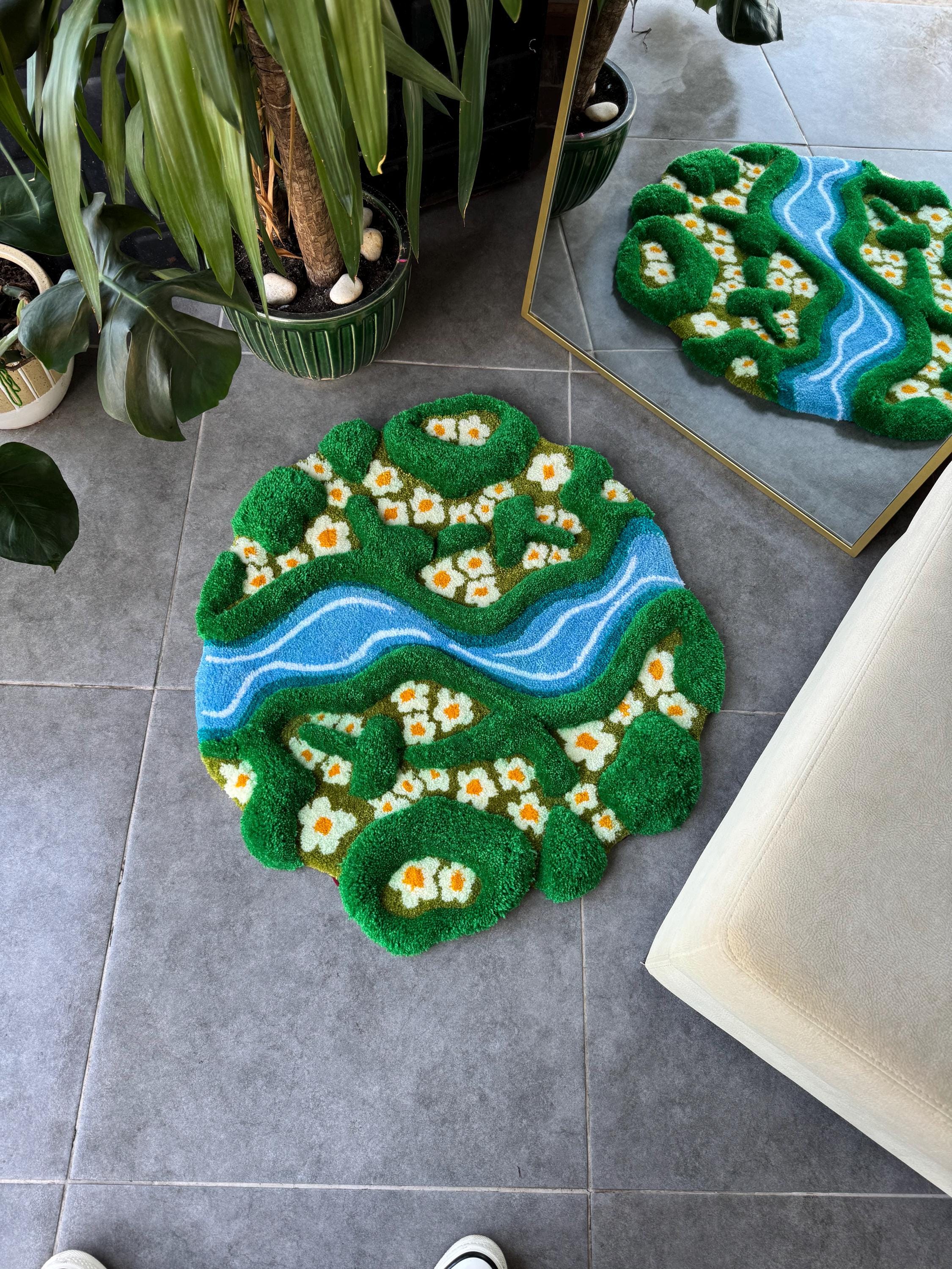 Daisy & River 3D Fluffy Handmade Tufted Rug
