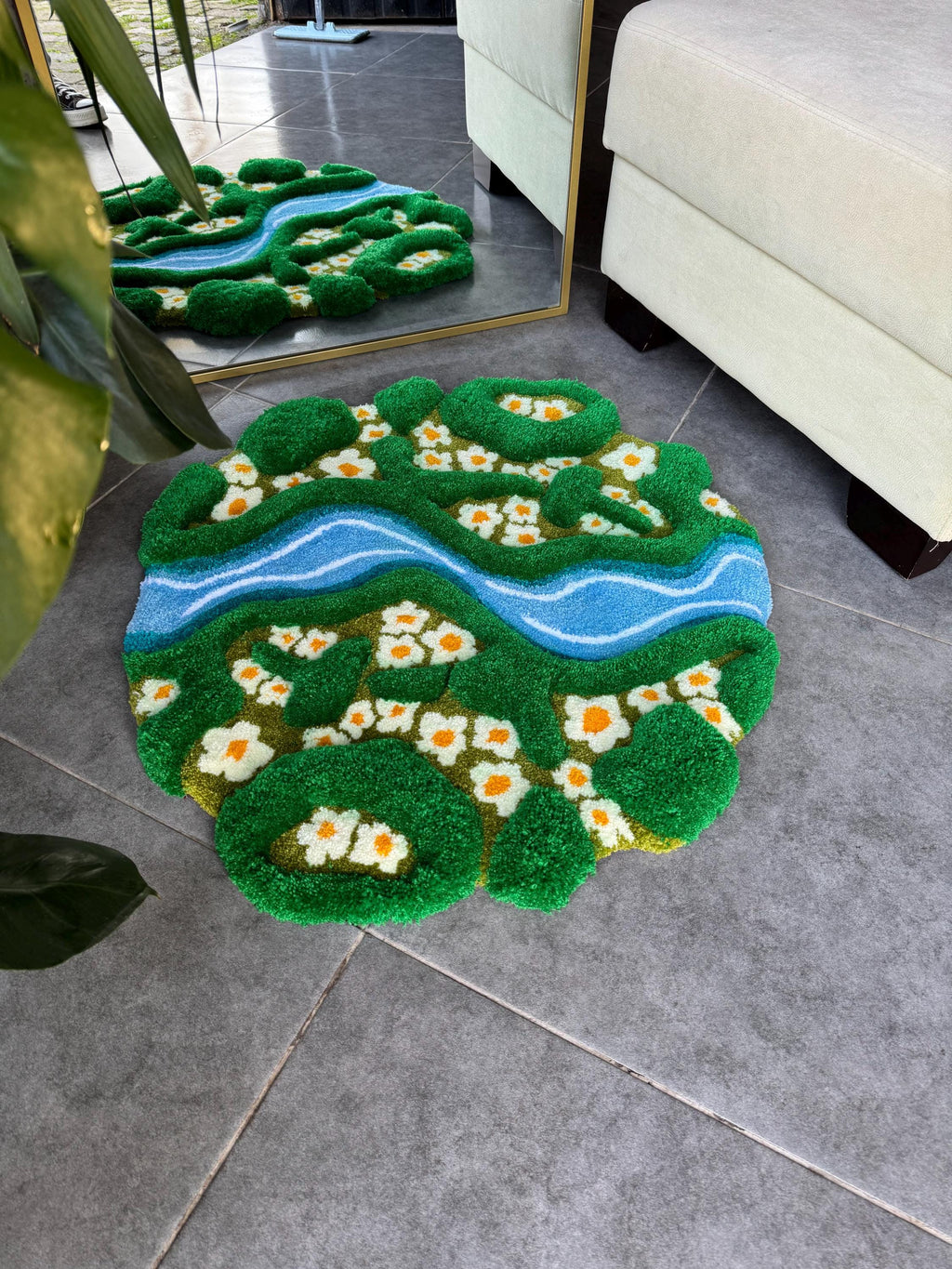 Daisy & River 3D Fluffy Handmade Tufted Rug