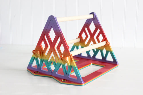 DelightfullyDutch Yarn Holder Yarn Spinner for Crochet Knitting Birch Hardwood