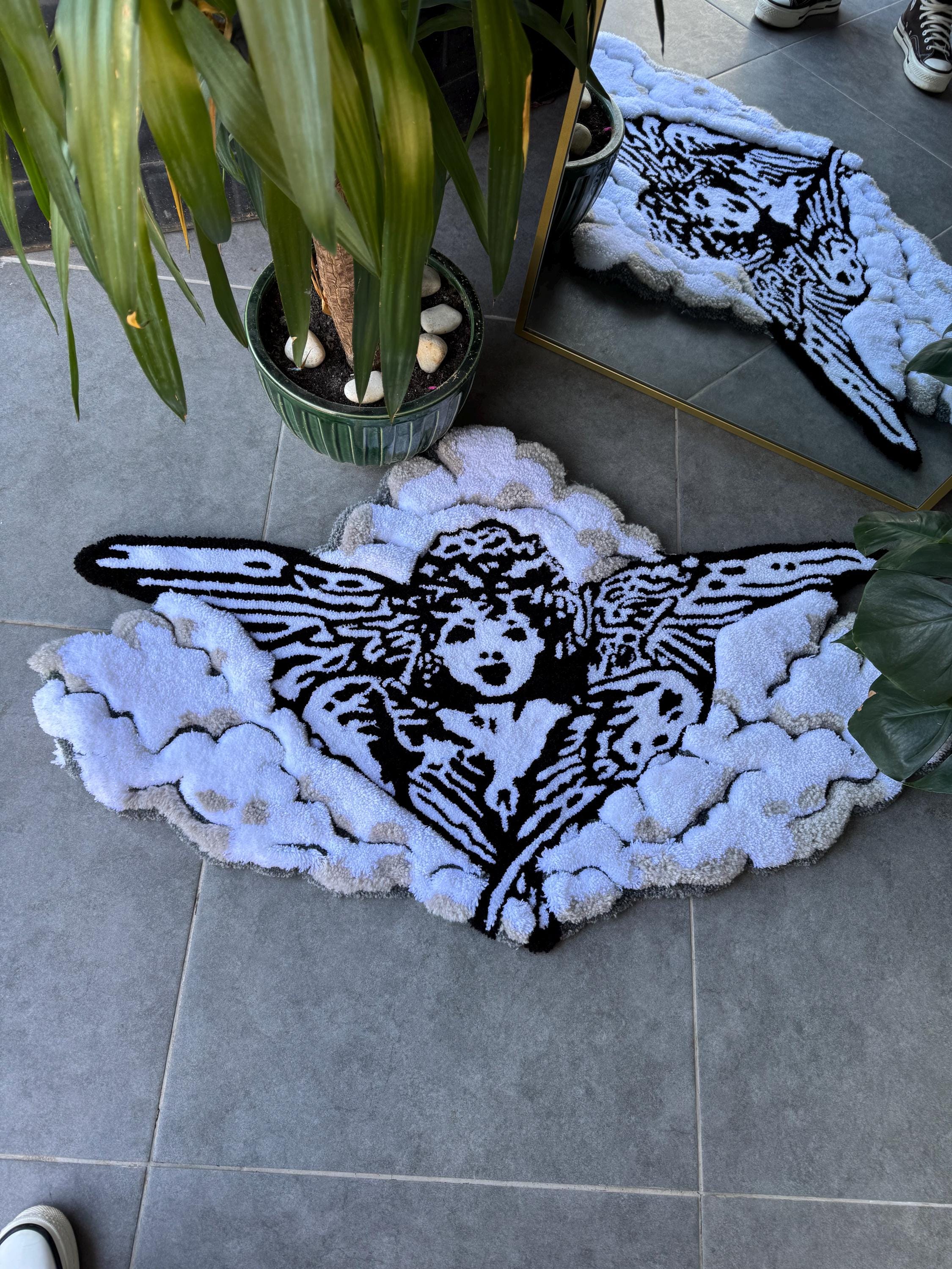 OrnnWorks Angel In The Clouds 3D Fluffy Handmade Tufted Rug