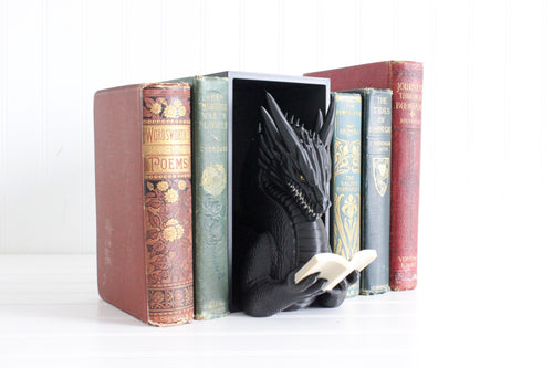 DelightfullyDutch Dragon Book Nook 3D Printed Bookshelf Decor Thermoplastic