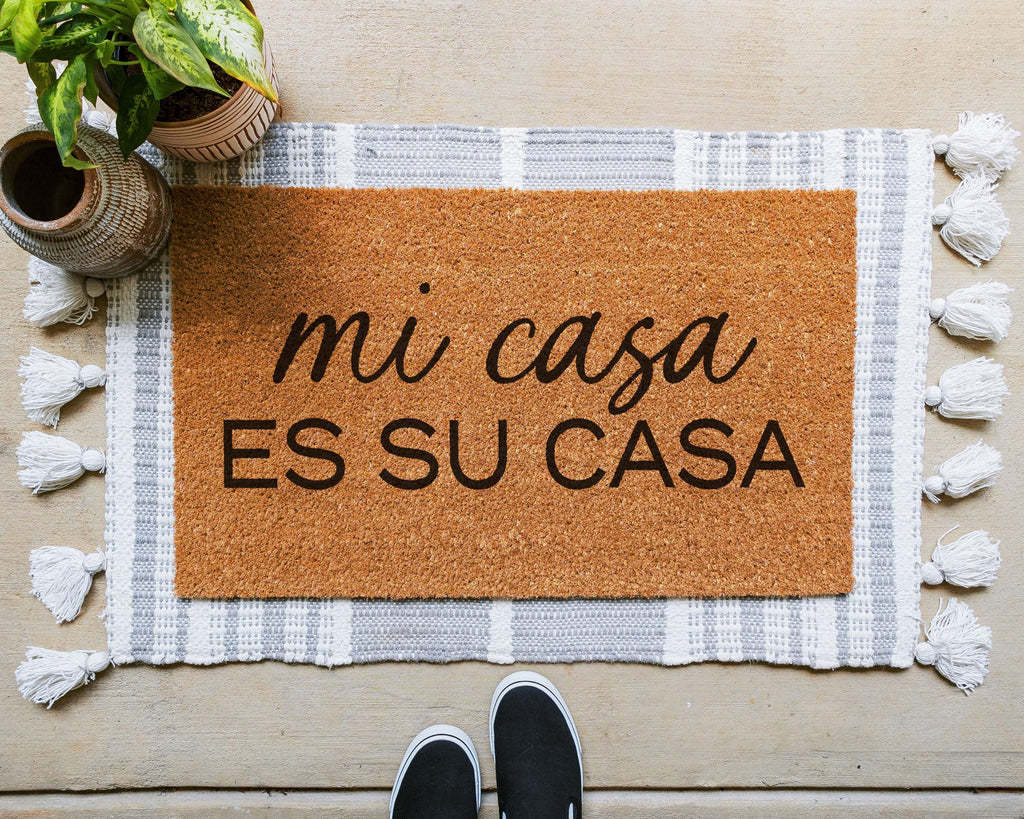 HamlinRowShop Mi Casa Es Su Casa Natural Coir Doormat