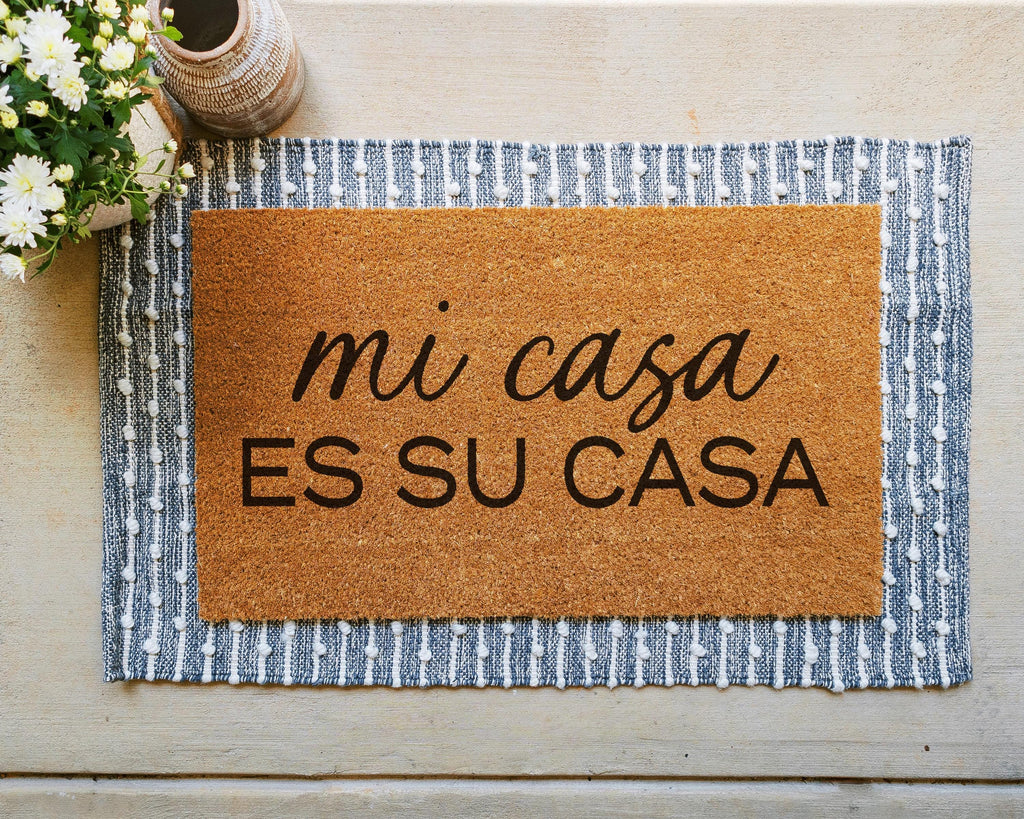 HamlinRowShop Mi Casa Es Su Casa Natural Coir Doormat