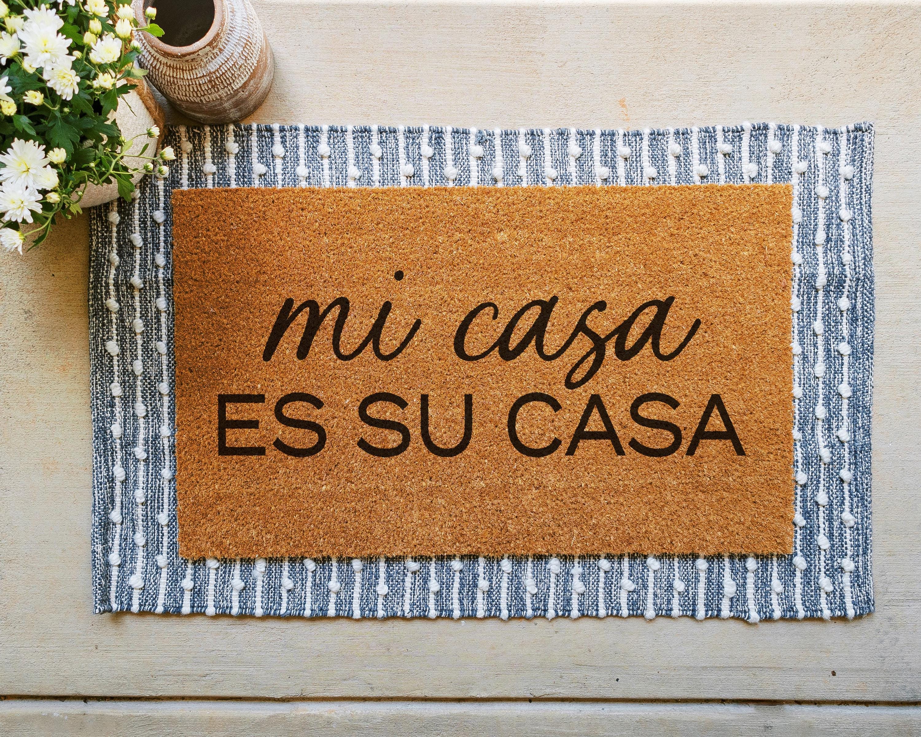 HamlinRowShop Mi Casa Es Su Casa Natural Coir Doormat