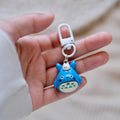 VanillaStarCafe Blue Chuu-Totoro Charms Plastic Keychain 1in