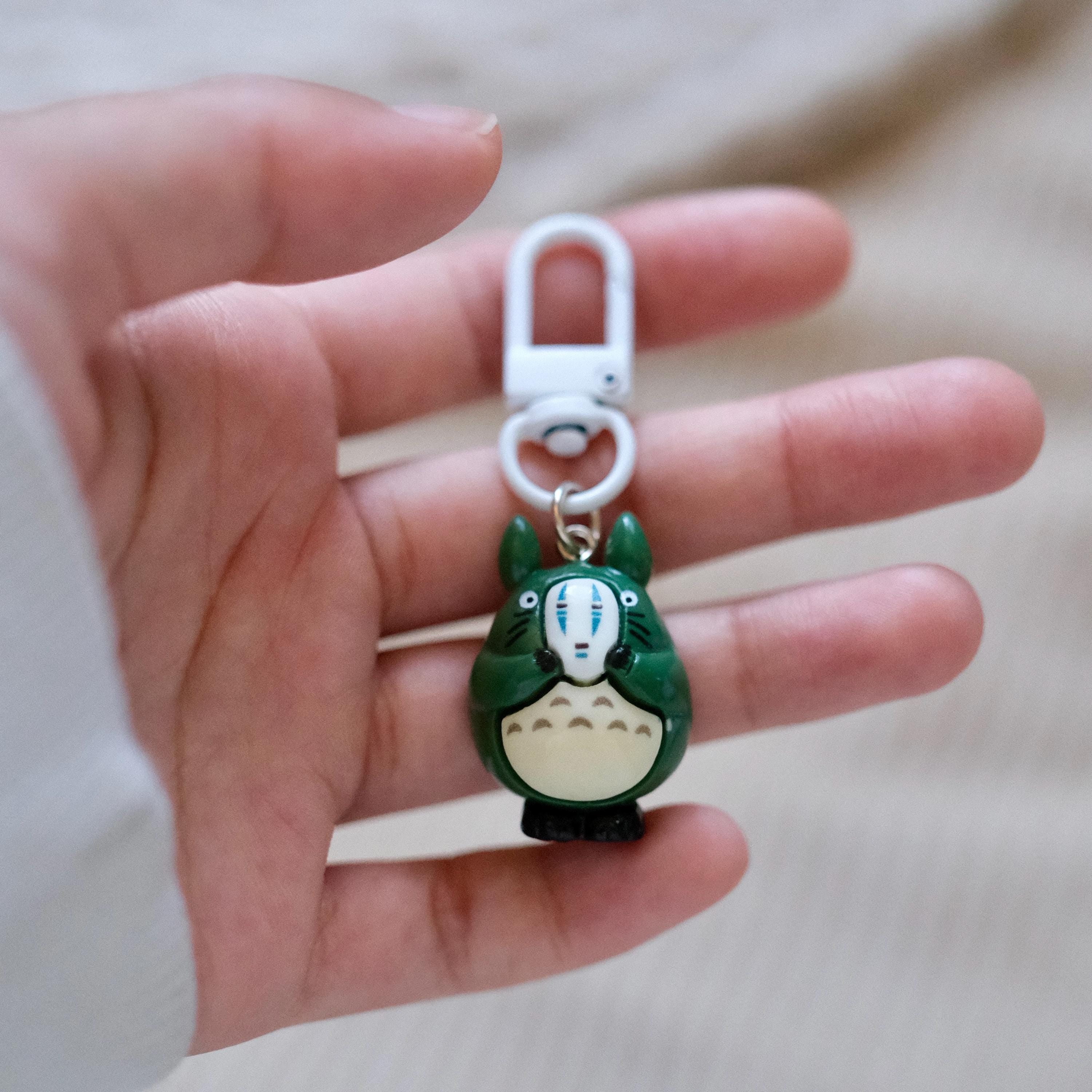 VanillaStarCafe Blue Chuu-Totoro Charms Plastic Keychain 1in