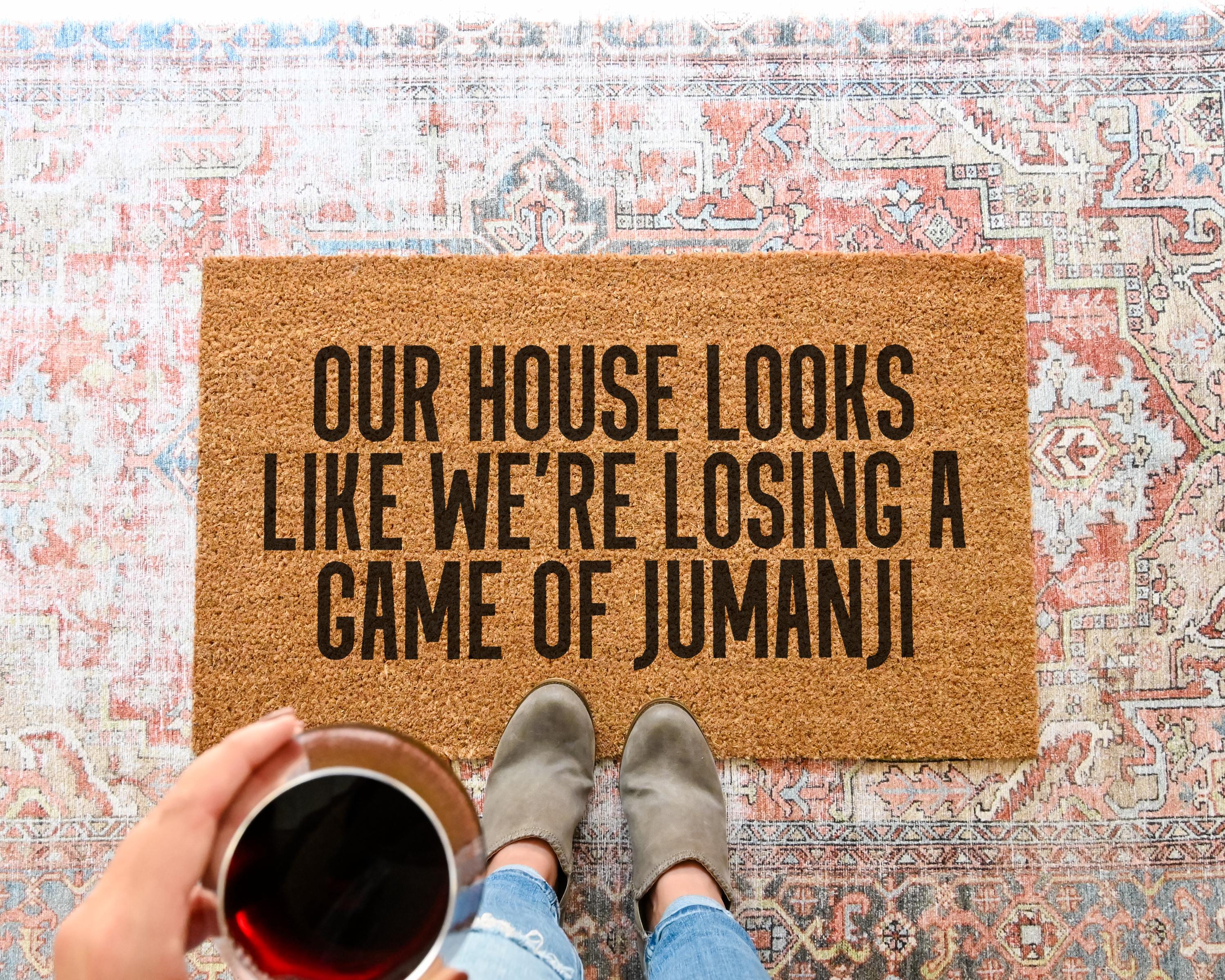 Jumanji 'Looks Like Were Losing Game' Doormat Coir Welcome Mat