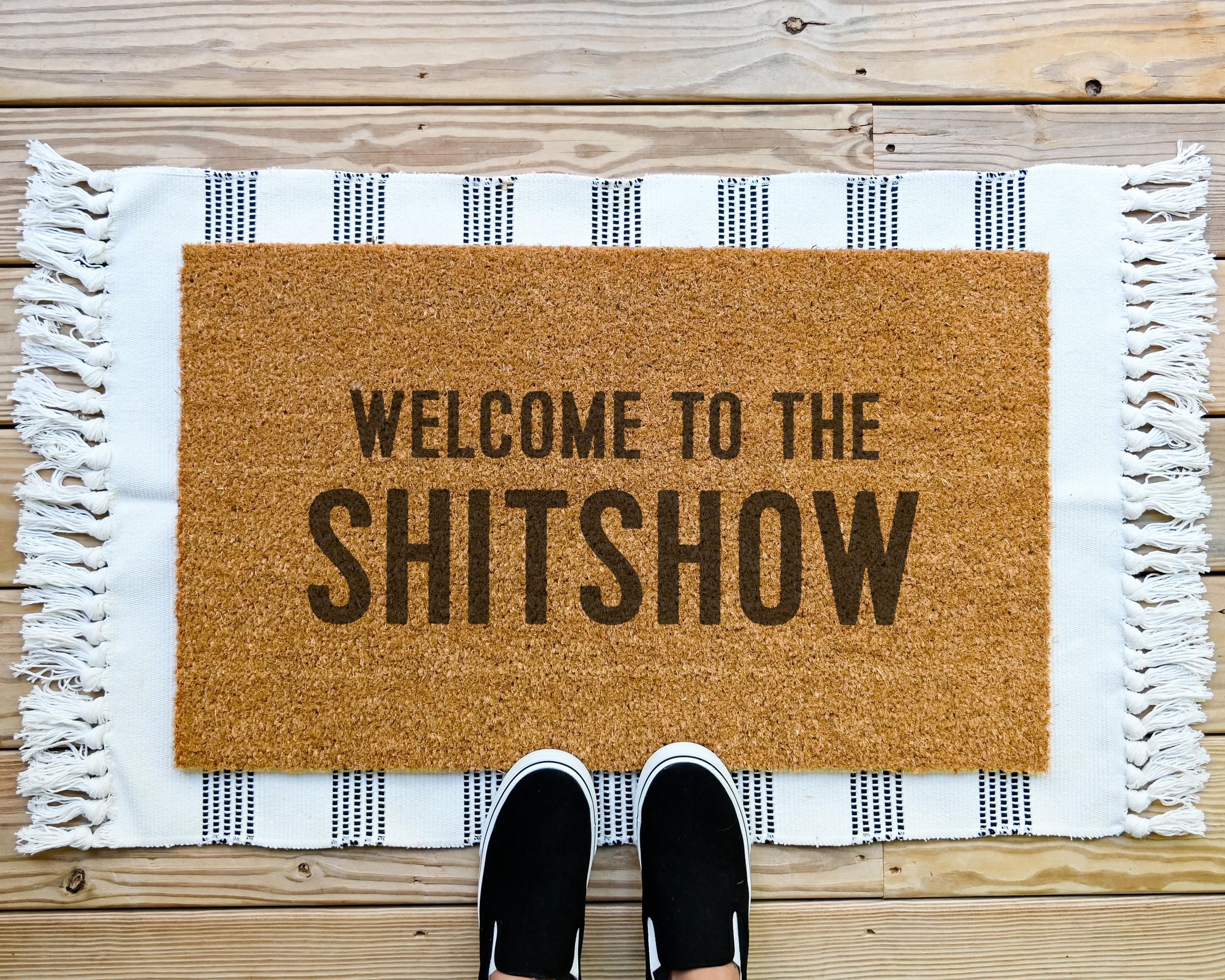 HamlinRowShop Welcome to the Shitshow Coir Doormat