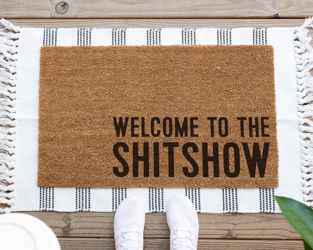 HamlinRowShop Welcome To The Shitshow Coir Doormat