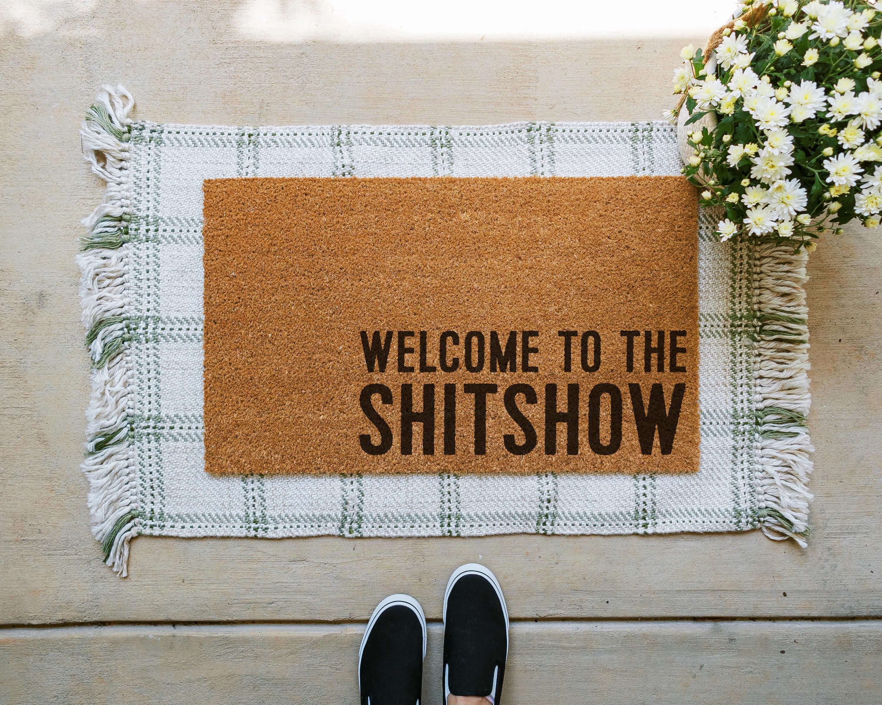 HamlinRowShop Welcome To The Shitshow Coir Doormat