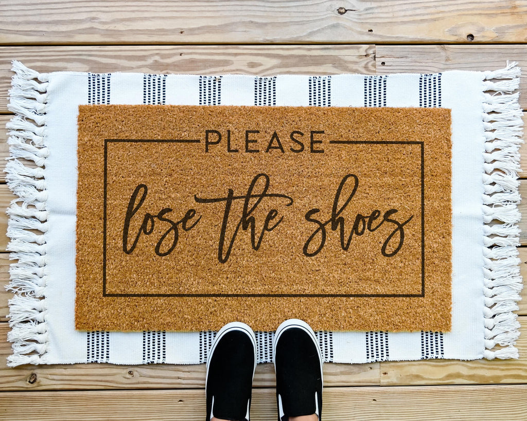 HamlinRowShop Lose The Shoes Funny Coir Doormat