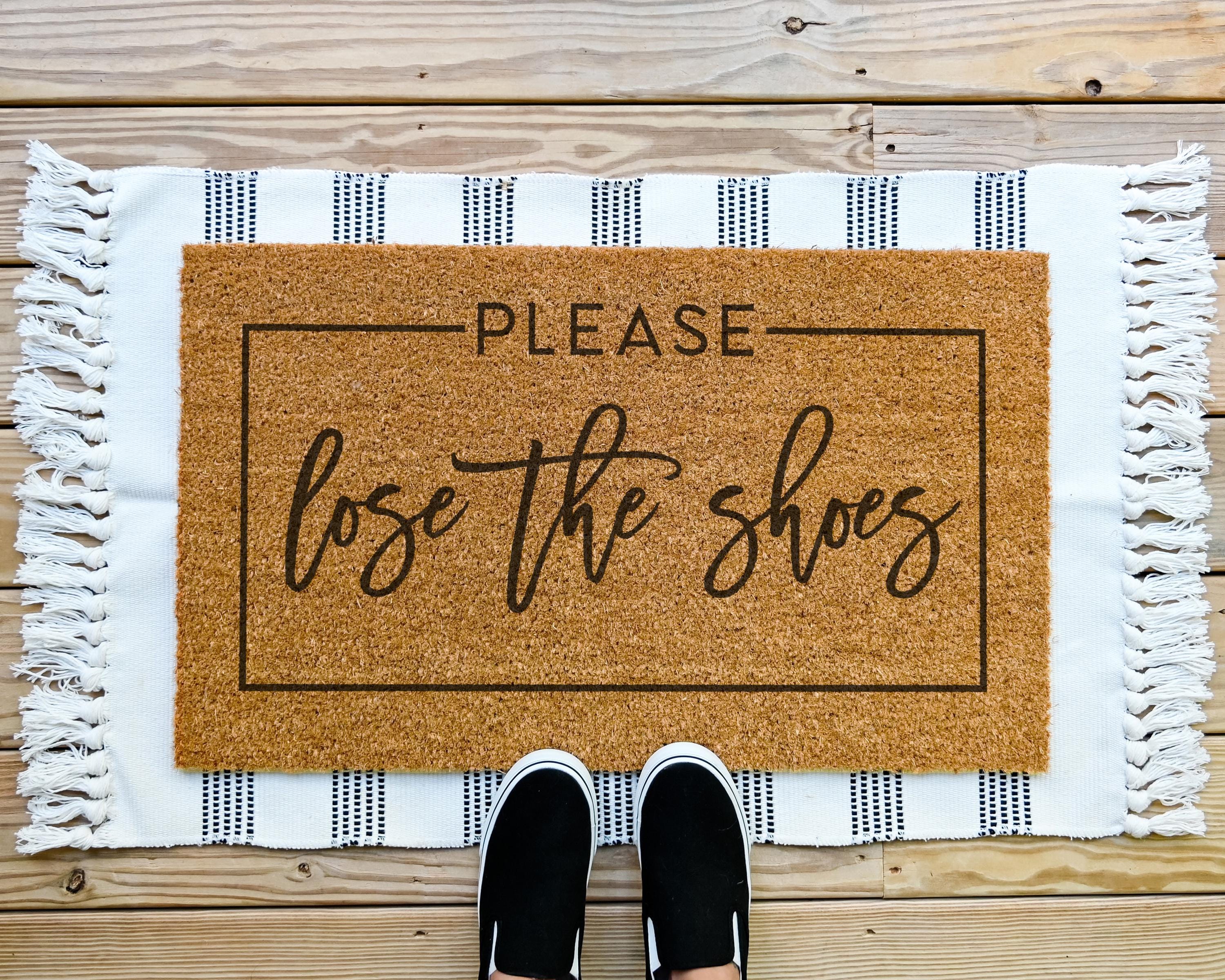 HamlinRowShop Lose The Shoes Funny Coir Doormat