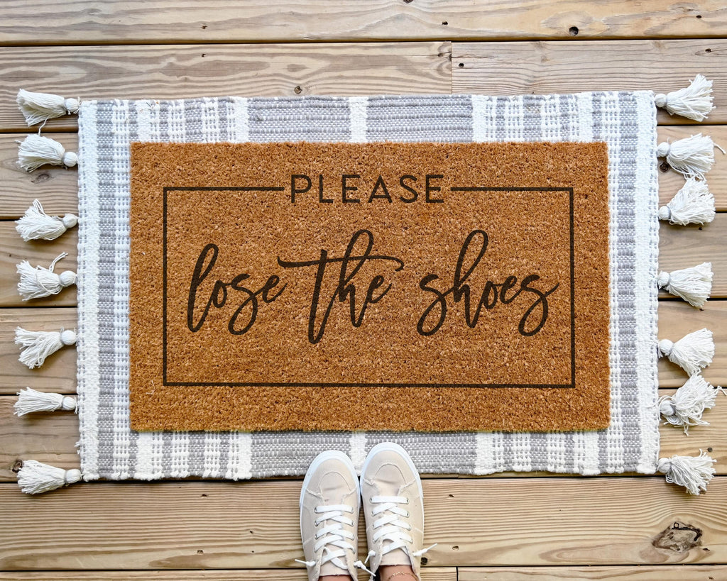 HamlinRowShop Lose The Shoes Funny Coir Doormat