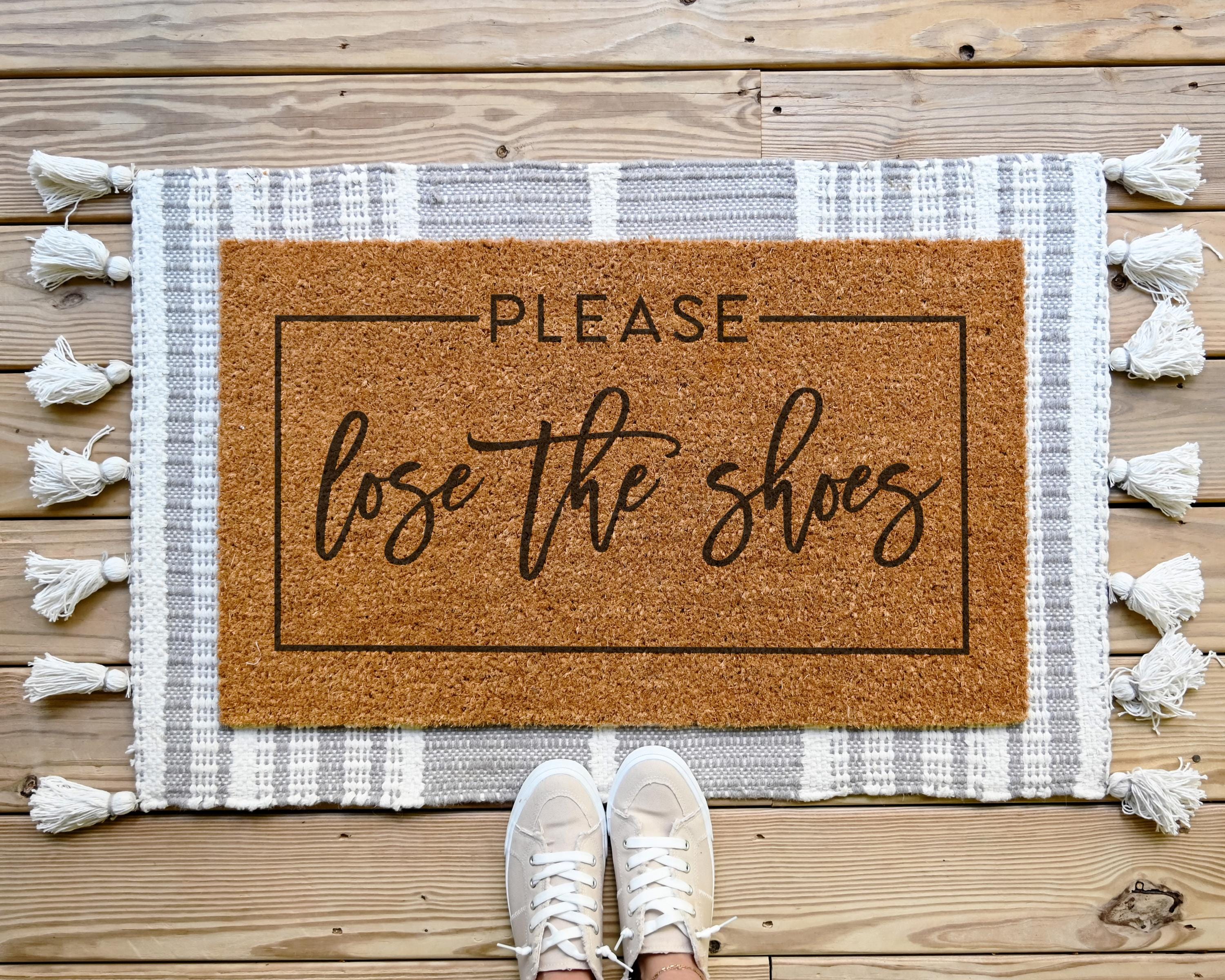 HamlinRowShop Lose The Shoes Funny Coir Doormat