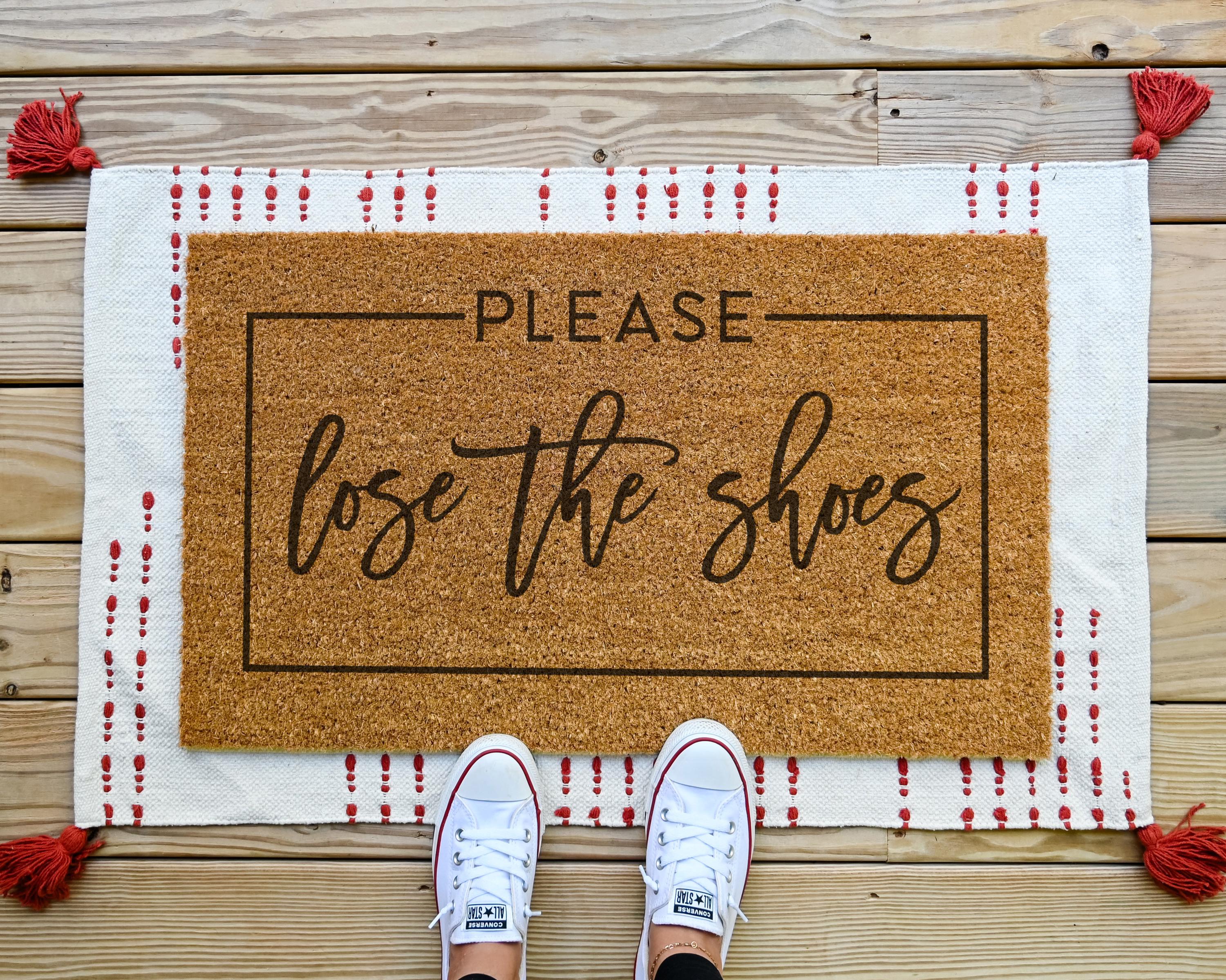 HamlinRowShop Lose The Shoes Funny Coir Doormat