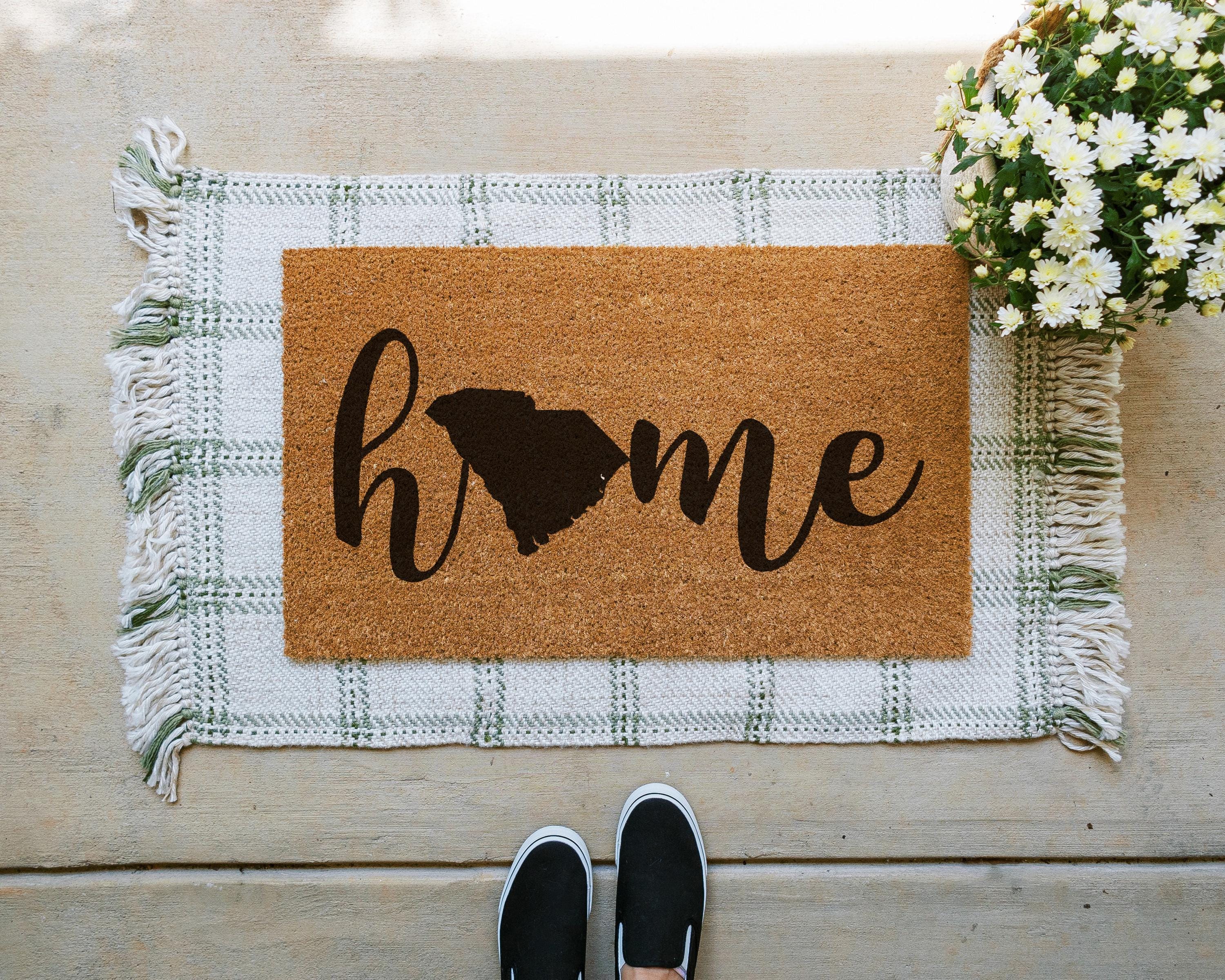 HamlinRowShop Custom Home State Coir Doormat